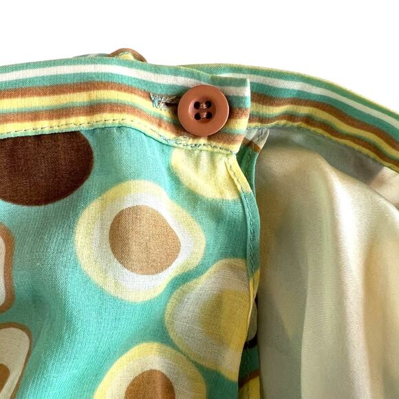 Max Studio Polka Dot Skirt Silk Cotton Blend Retro Inspired Women's Small - Picture 8 of 12